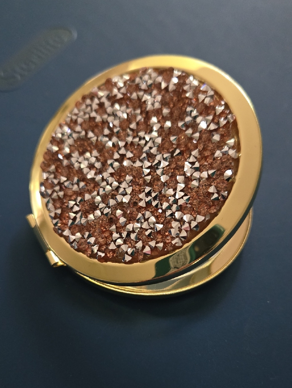 Gem Studded Compact Mirror Dual Sided New (BIN 008)